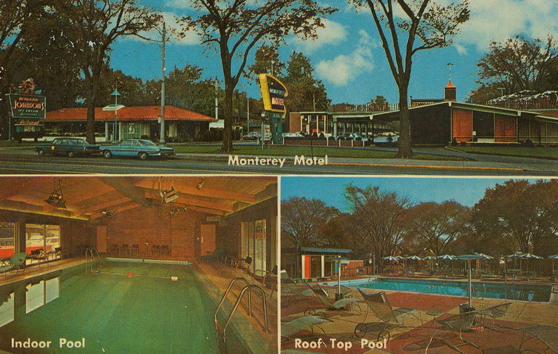 Monterey Motel - Old Postcard